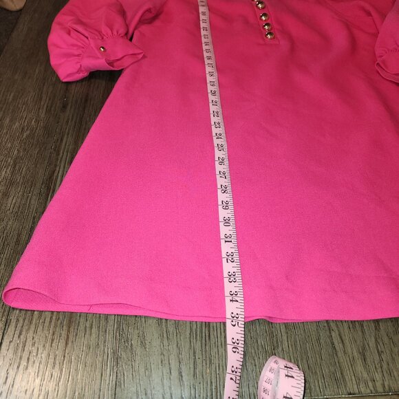 Tuckernuck Pomander Place Cerise Pink Samantha Mini Dress NWT Large - Picture 3 of 9